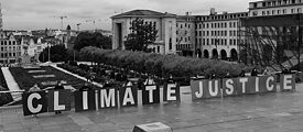 Protest am Mont des Arts/Kunstberg in Brüssel