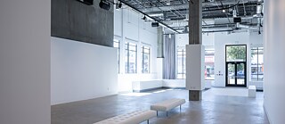 View into the Project Space without any people