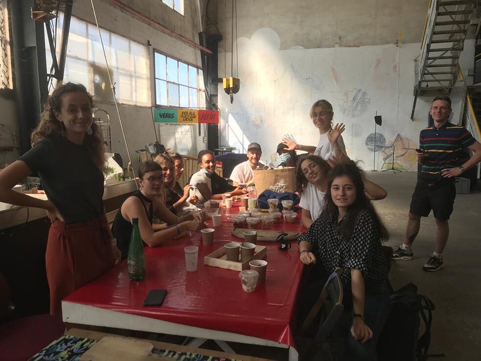 Mittagessen der Gruppe "Une ville pour tou·te·s"