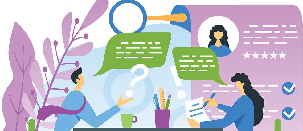 Jugend auf Jobsuche A job interview