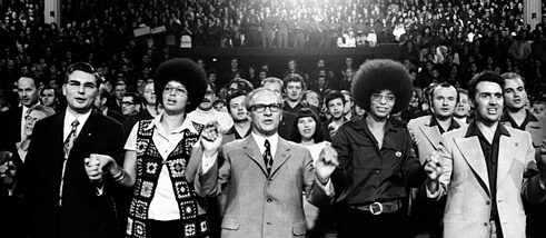   Angela Davis and Erich Honecker