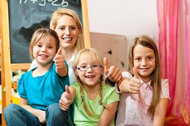 Lehrerin Kinder
