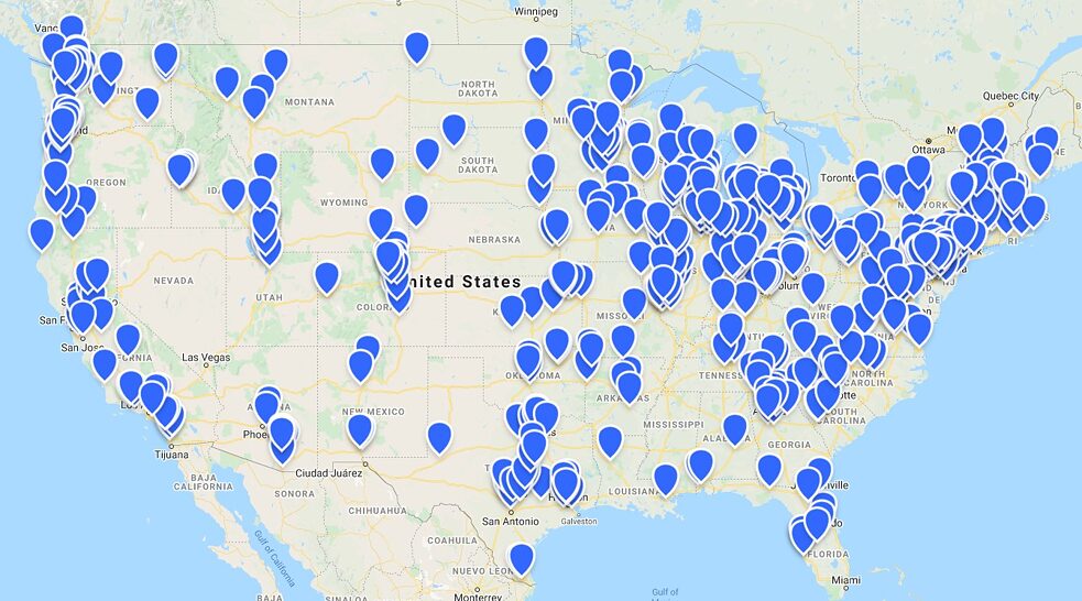 GAPP schools map