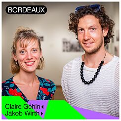Porträtfoto von Jakob Wirth und Claire Géhin