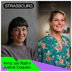 Porträtfoto von Anna von Rath und Justine Coquel