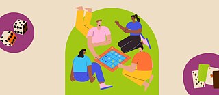 Eine Gruppe von spielenden Personen