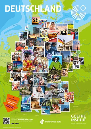 Pädagogisches Poster für den Deutsch-Unterricht