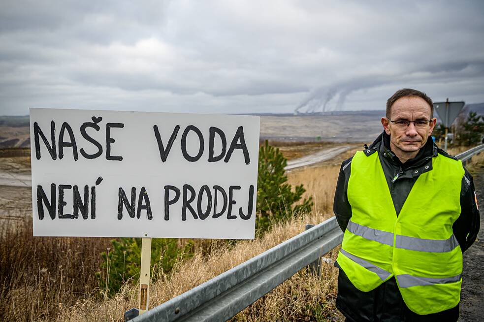 Protest proti rozšiřování dolu Turów v Polsku (15.1.2021)