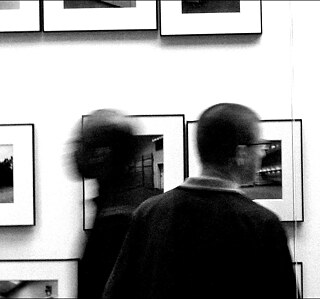 People enjoying the Zeitgeist exhibit