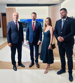 Boris Raonić, Jakov Milatovic, Georgia Trismpioti and Marko Kovacevic
