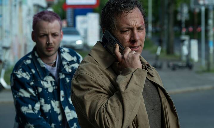 Still frame from the Amazon Prime Germany limited series "Sebastian Fitzek's Therapy"  
