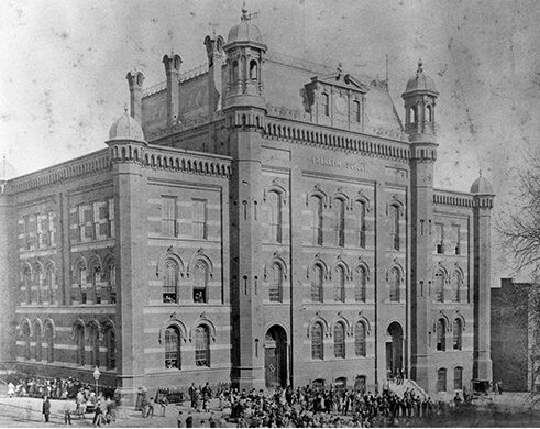 Benjamin Franklin School, built 1869.