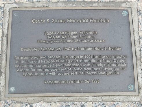 Plaque at Base of Memorial, 2015.
