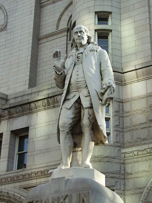Statue of Benjamin Franklin. (2000)