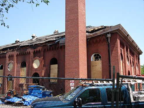 Eastern Market suffered massive damage during a fire on April 30, 2007.