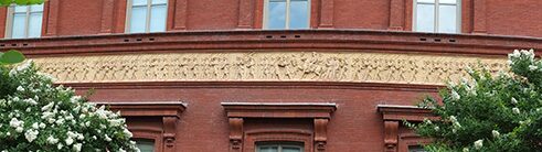 A 1200-foot-long and 3-foot high frieze by New York-based artist Caspar Buberl, 2015.
