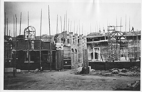 Construction at the north entrance of the National Museum