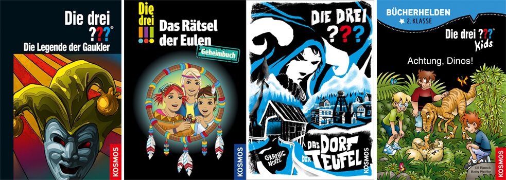 Seit Jahrzehnten nicht aus den Bücherschränken der Heranwachsenden wegzudenken – Die drei ???-Reihe hat mittlerweile zahlreiche Ableger.