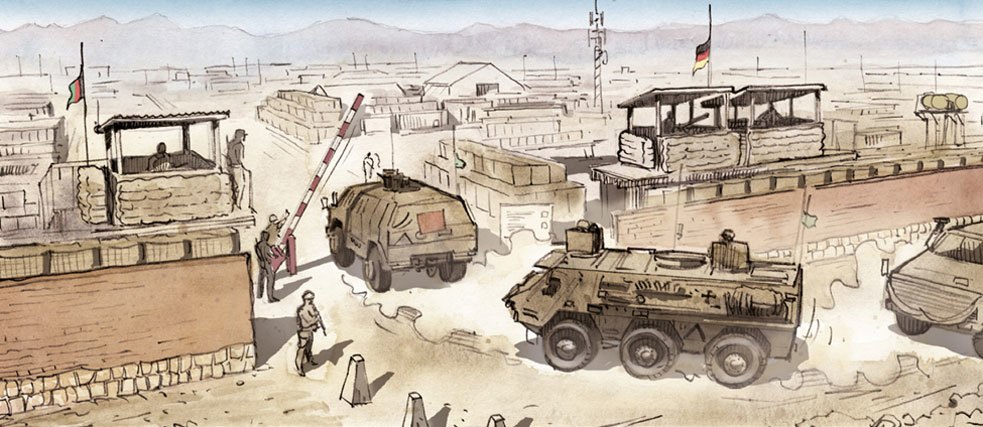 Voor “Wave & Smile” putte Jysch uit de ervaringen van journalisten en medewerkers van het Duitse leger in Afghanistan.