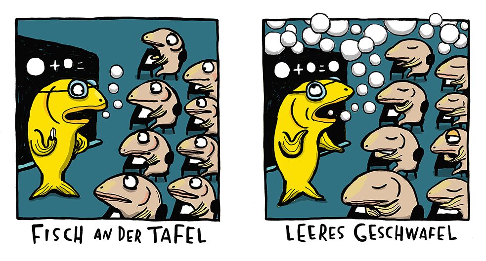 Krake beim Schneider Illustration aus „Krake beim Schneider“.