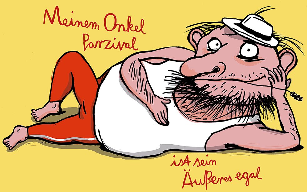 Mein Onkel Parzival "Mein Onkel Parzival" Illustration von Nadia Budde.