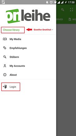 Innlogging Onleihe iOS