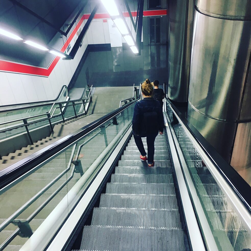 Irene en route pour le RER Irene en route pour le RER
