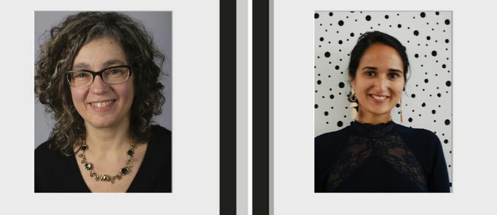 Laura Foglia (links) im Gespräch mit Santa Meyer-Nandi (rechts) Laura Foglia (links) im Gespräch mit Santa Meyer-Nandi (rechts)
