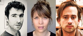 Porträts von Denis Michelis, Camille Thomine und Dominique Pinon