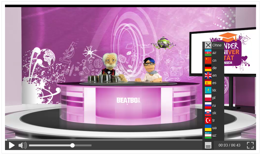 Video mit Untertiteln © Goethe-Institut / KIDS interactive Video mit Untertiteln