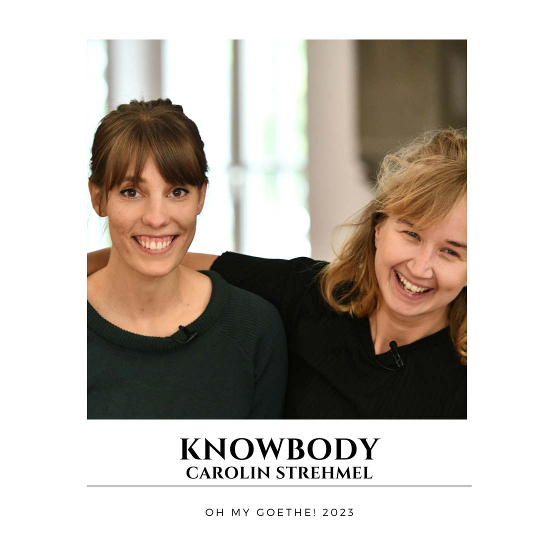 Vanessa Meyer (links) und Carolin Strehmel (rechts) - KNOWBODY - Foto: Vanessa Meyer und Carolin Strehmel ©Knowbody Foto des Gewinnerteams der fünften Ausgabe von OH MY GOETHE!: Knowbody