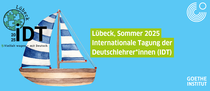 Zeichnung eines Segelboots auf blauem Hintergrund 