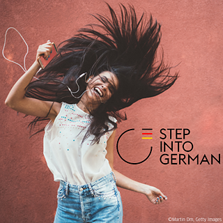 Women listening to music and shaking her hair