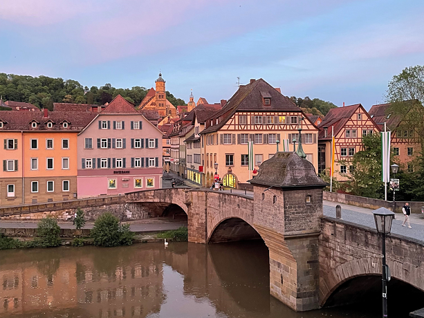 Schwäbisch Hall at sunset