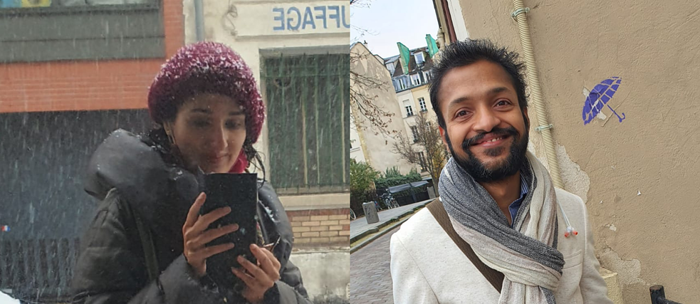 Santa Meyer-Nandi (links) und Abhinav Agarwal (rechts) Santa Meyer-Nandi (links) und Abhinav Agarwal (rechts)