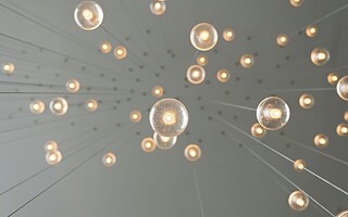 Low angle photography of drop lights